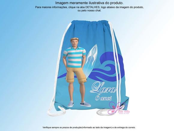 Mochilinha Personalizada 19x28cm Ken