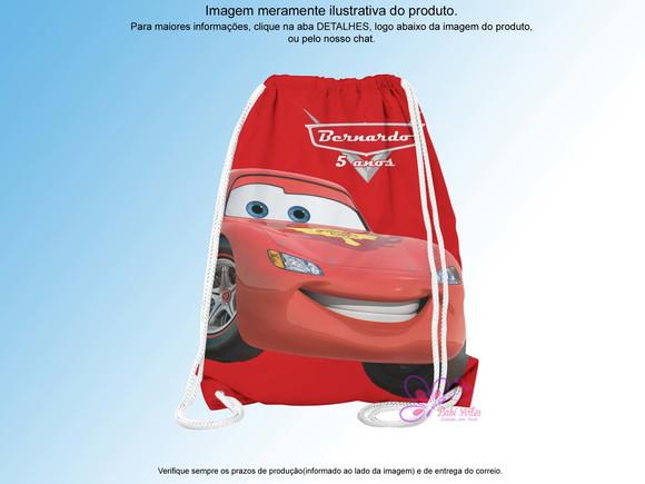 Mochilinha Personalizada 19x28cm Carros
