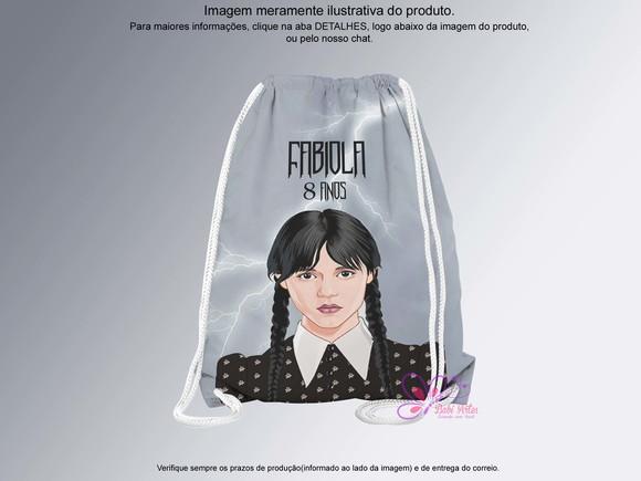 Mochilinha Personalizada 19x28cm Wandinha