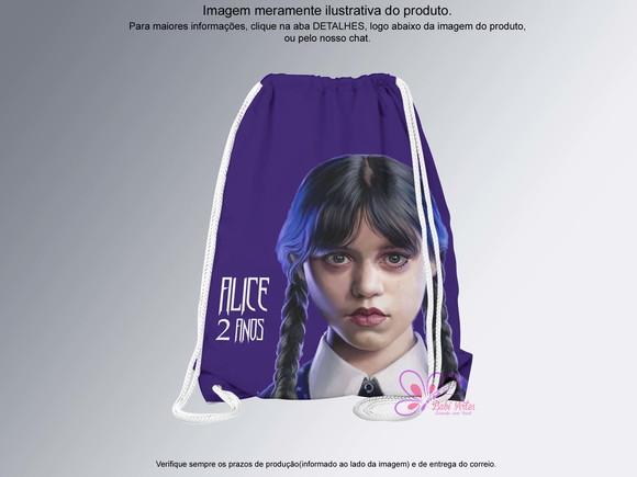 Mochilinha Personalizada 19x28cm Wandinha