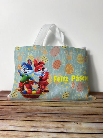 Sacolinhas Ecobag Personalizadas 28x19cm Páscoa