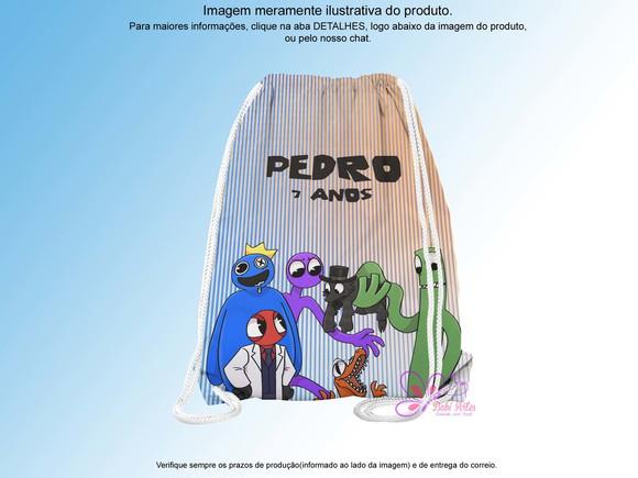 Mochilinha Personalizada Rainbow Friends