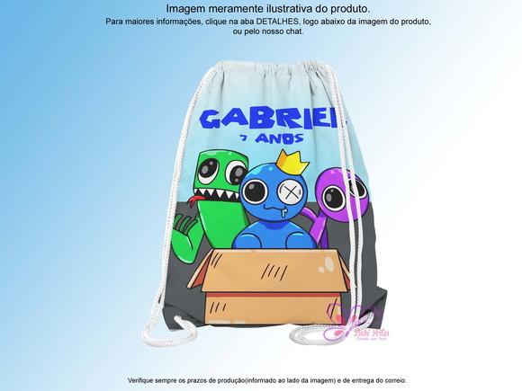 Mochilinha Personalizada Rainbow Friends
