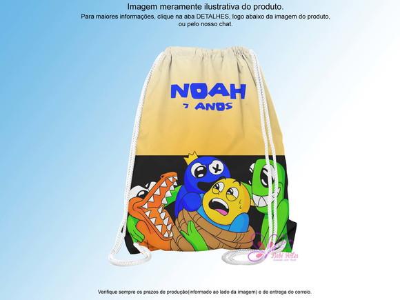 Mochilinha Personalizada Rainbow Friends