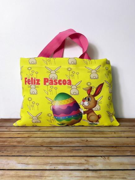 Sacolinhas Ecobag Personalizadas 28x19cm Páscoa