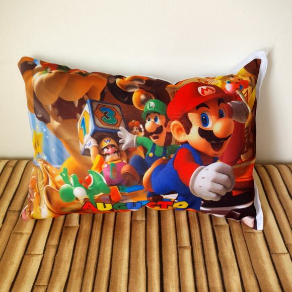 Almofadinha Personalizada 20x30 Mario Bros
