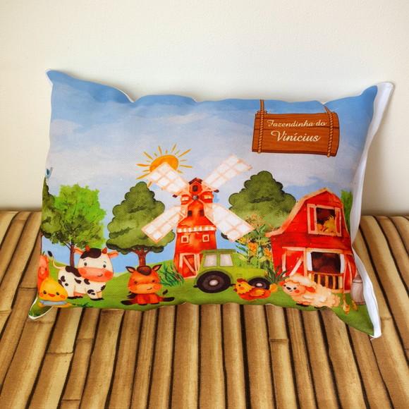 Almofadinha Personalizada 20x30 Fazendinha