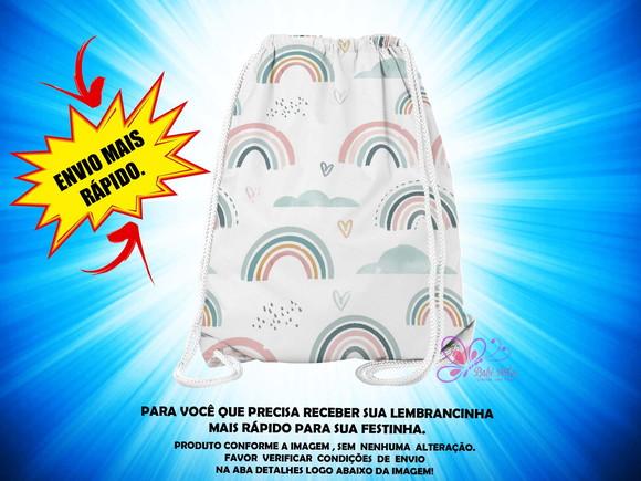 Mochilinha Arco-íris Boho ( Envio + Rápido )
