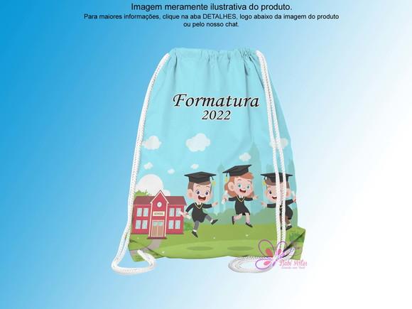 Mochilinha Personalizada 19x28cm Formatura