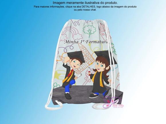 Mochilinha Personalizada 19x28cm Formatura