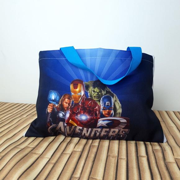 Sacolinhas Ecobag Personalizadas 28x19cm Vingadores
