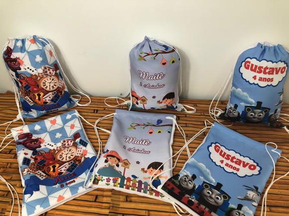 Mochilinha Personalizada Temas Variados