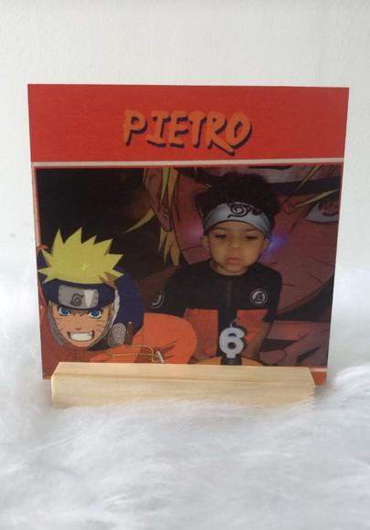 Quadrinho Personalizado 15x15cm Naruto