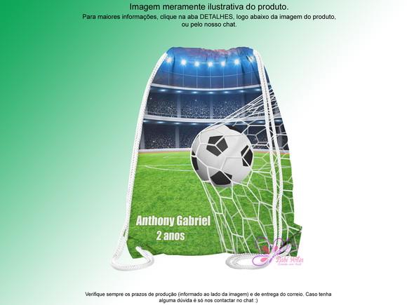 Mochilinha Personalizada Futebol
