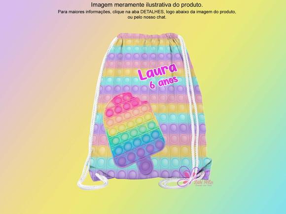 Mochilinha Personalizada Pop It
