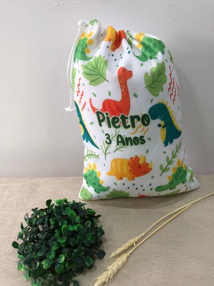 Saco Surpresa Personalizado 19x28cm Dinossauros