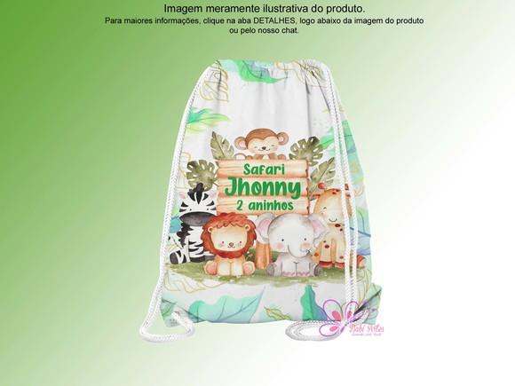 Mochilinha Personalizada Safari Aquarela