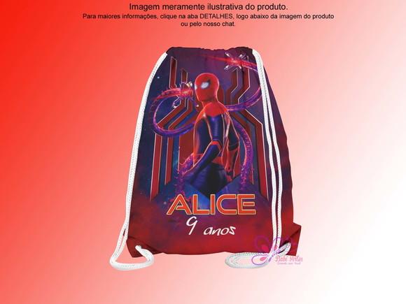 Mochilinha Personalizada Homem Aranha
