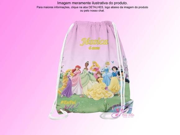 Mochilinha Personalizada Princesas Disney