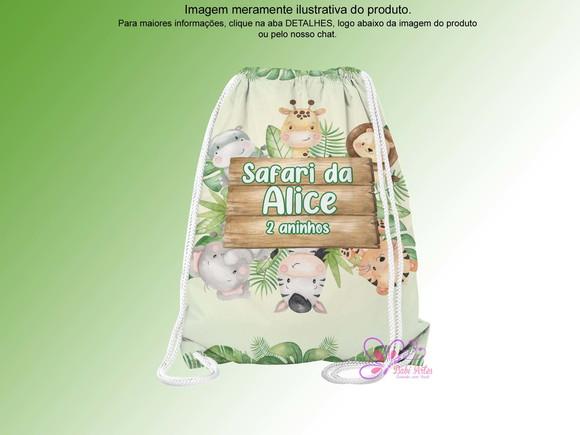 Mochilinha Personalizada Safari Aquarela
