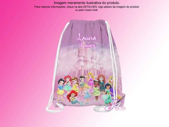 Mochilinha Personalizada Princesas Disney Baby