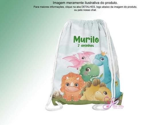 Mochilinha Personalizada Dinossauros Baby