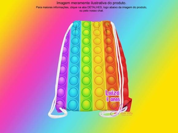 Mochilinha Personalizada Pop It