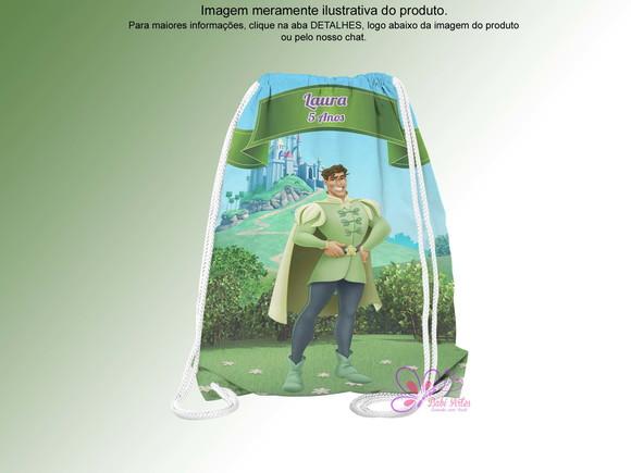 Mochilinha Personalizada Principe da Tiana
