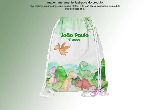 Mochilinha Personalizada Dinossauros Baby