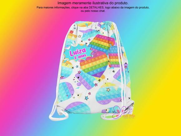 Mochilinha Personalizada Pop It