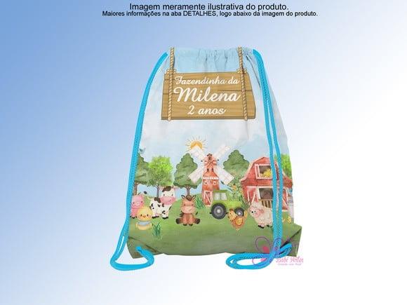 Mochilinha Personalizada Fazendinha