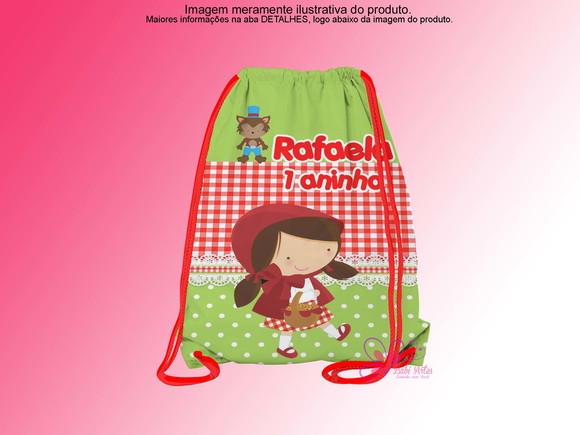 Mochilinha Personalizada Chapelzinho Vermelho