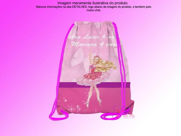 Mochilinha Personalizada Barbie Bailarina