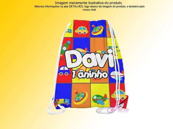 Mochilinha Personalizada Brinquedos