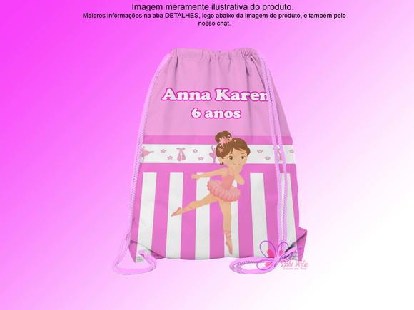 Mochilinha Personalizada Bailarina