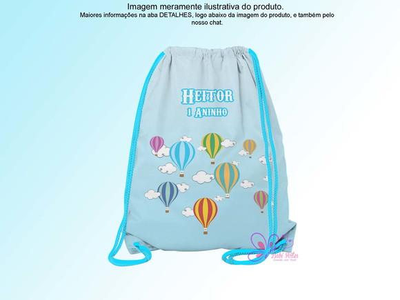 Mochilinha Personalizada Balões