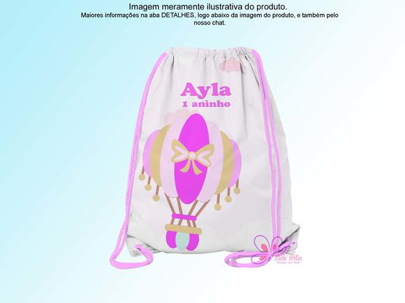 Mochilinha Personalizada Balões