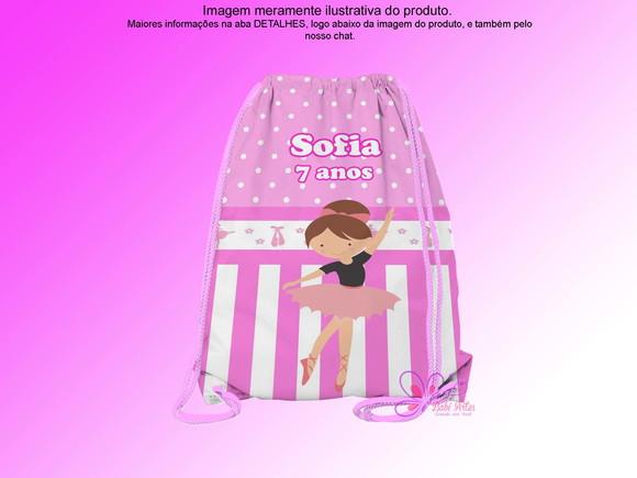 Mochilinha Personalizada Bailarina