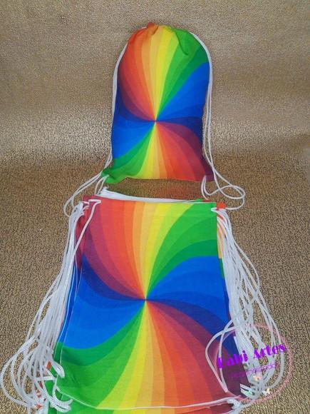 Mochilinha Personalizada Arco Iris