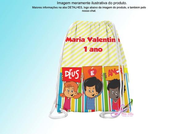 Mochilinha Personalizada 3 Palavrinhas