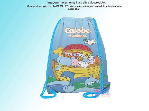 Mochilinha Personalizada a Arca de Noé