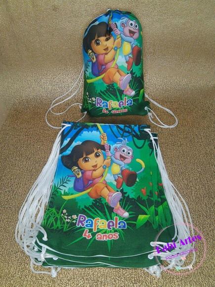 Mochilinha Personalizada Dora Aventureira