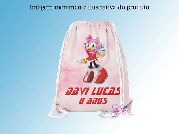 Mochilinha Personalizada Amy Sonic