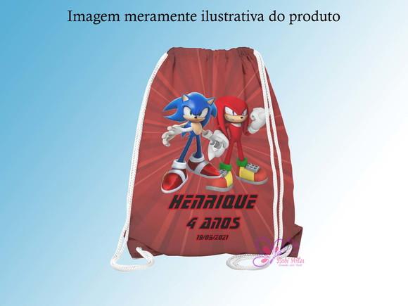 Mochilinha Personalizada Sonic e Knuckles