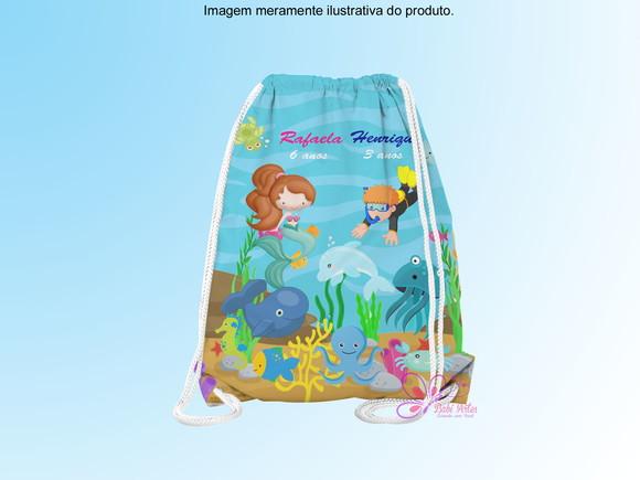 Mochilinha Personalizada Fundo do Mar