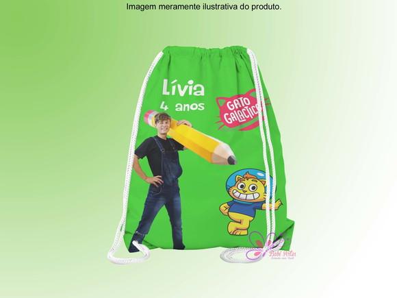 Mochilinha Personalizada Gato Galáctico