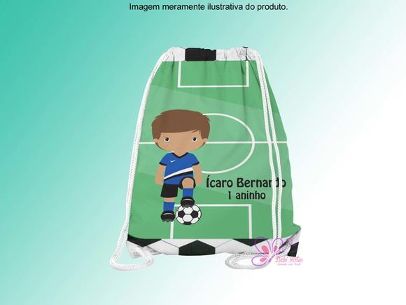 Mochilinha Personalizada 19x28cm Futebol