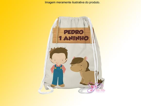Mochilinha Personalizada Fazendeiro