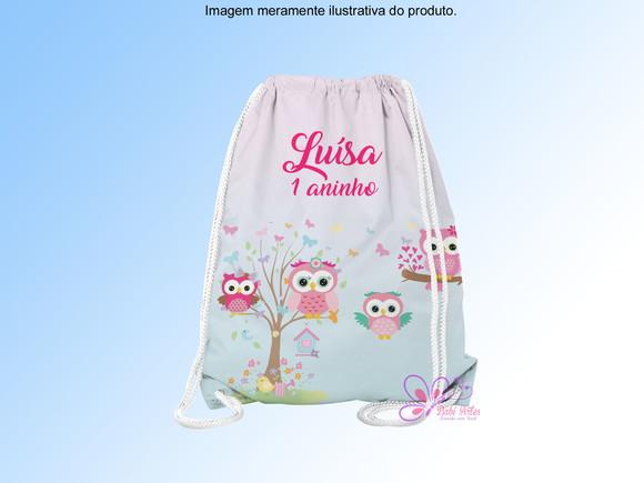 Mochilinha Personalizada Corujinha