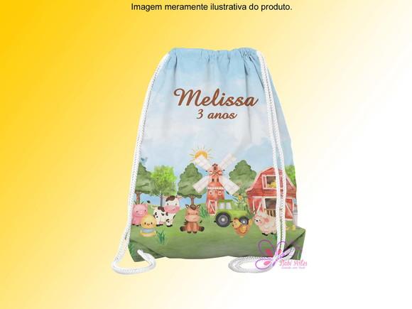 Mochilinha Personalizada Fazendinha
